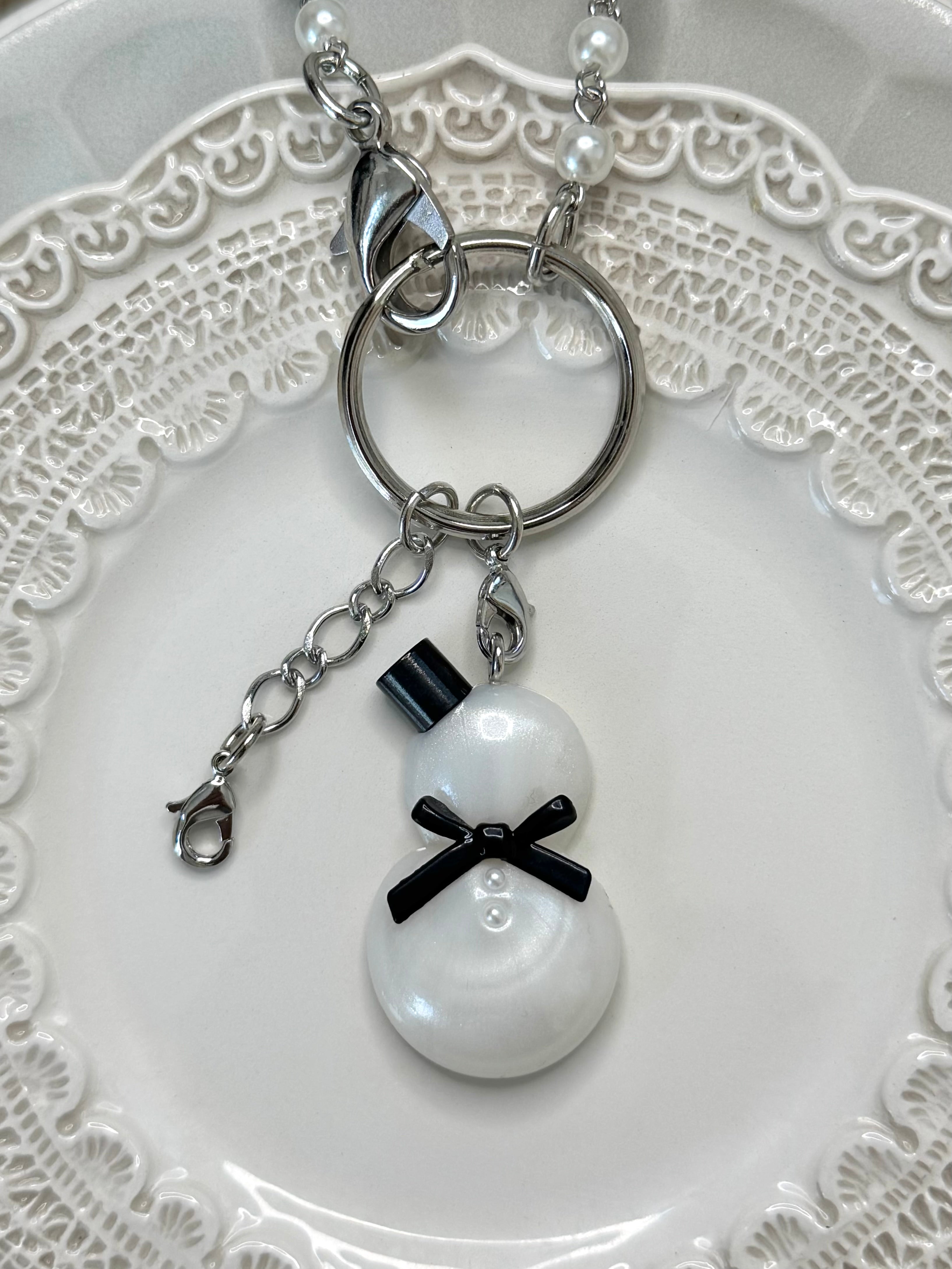 【限定受注販売】 スノーマン バッグチャーム/ストラップ/マグネット