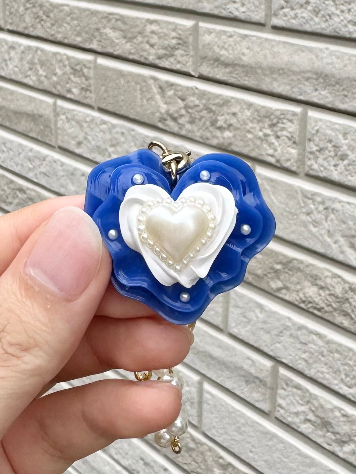 【限定受注販売】 フリルハートホイップ バッグチャーム/ストラップ